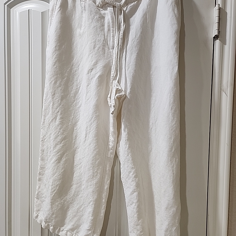 White Drawstring Pants